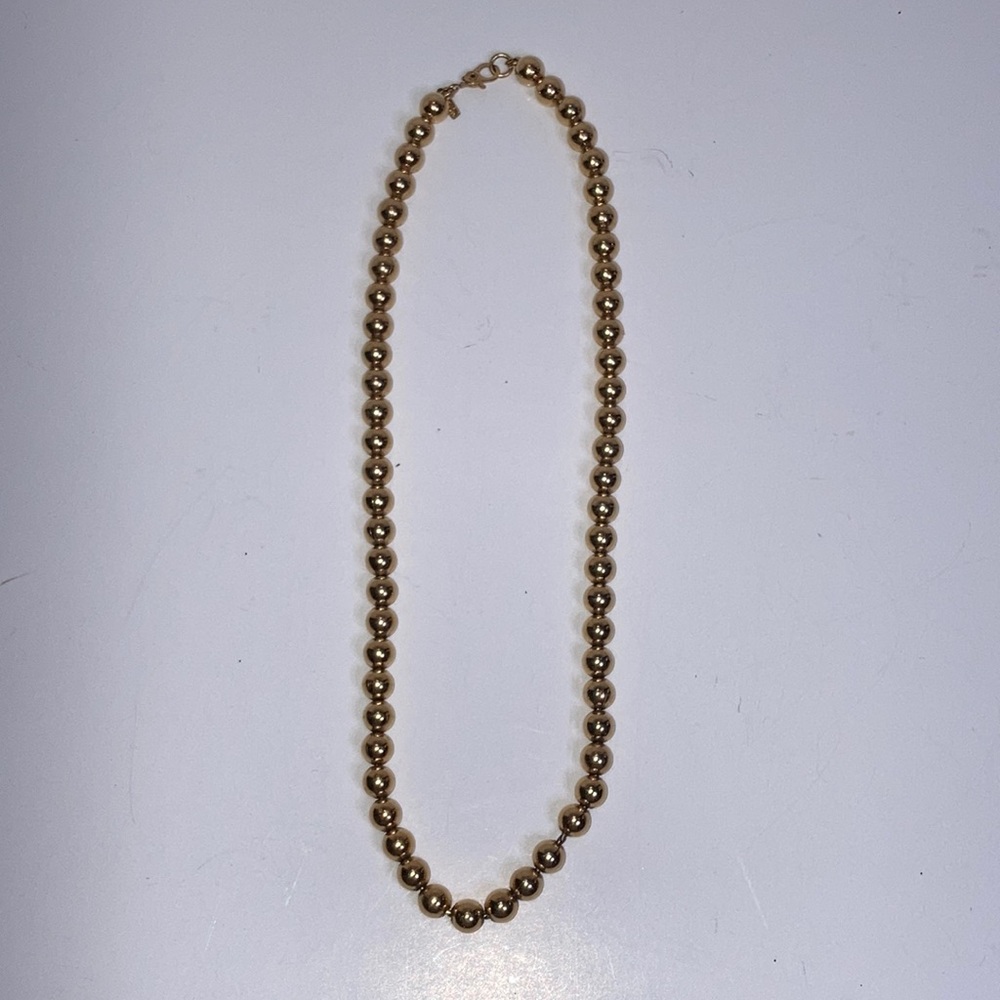 Vintage Monet Gold Bead Necklace - Picture 5 of 5